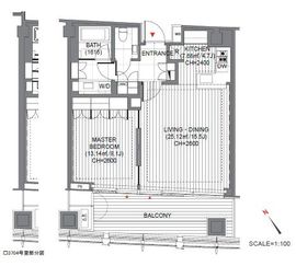 虎ノ門ヒルズレジデンス 37階 間取り図