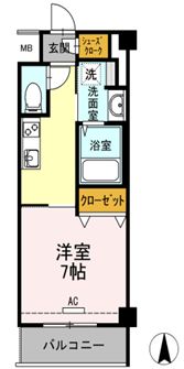 イーストングレイス 103 間取り図