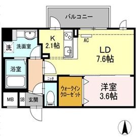 イーストングレイス 111 間取り図