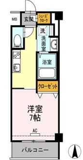 イーストングレイス 405 間取り図