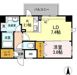 イーストングレイス 211 間取り図