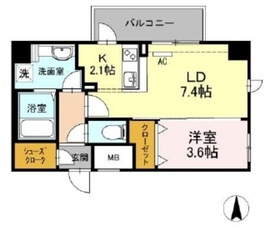 イーストングレイス 311 間取り図