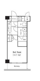 アンソレイユ代々木上原 208 間取り図