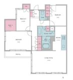 レジディア上目黒 304 間取り図