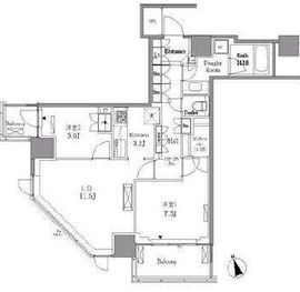 レジディアタワー目黒不動前 1311 間取り図