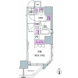 プレジリア東日本橋 1304 間取り図