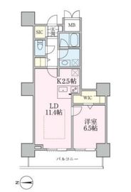 ロイヤルパークスタワー南千住 706 間取り図