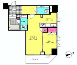 グランスイート四谷エクシア 6階 間取り図