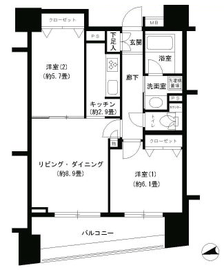 パークキューブ浅草田原町 1103 間取り図