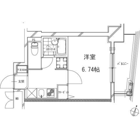 ラフィネ大崎 302 間取り図