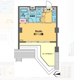 カスタリア高輪 815 間取り図