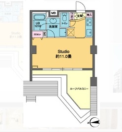 カスタリア高輪 815 間取り図