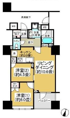 プラウド千代田淡路町 7階 間取り図