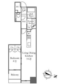 プラウド千代田淡路町 5階 間取り図