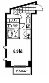 フレンシア麻布十番サウス 605 間取り図