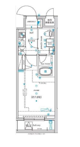 エル・グランジュテ新宿 12階 間取り図
