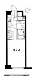 フレンシア麻布十番ノース 203 間取り図