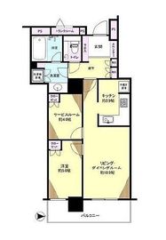 コスモポリス品川 9階 間取り図