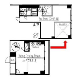 ヒューリック神宮前ビル 303 間取り図
