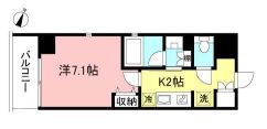 プライムメゾン初台 14F1 間取り図