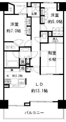 神楽坂アインスタワー 19階 間取り図