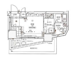 ガリシアレジデンス広尾 4階 間取り図