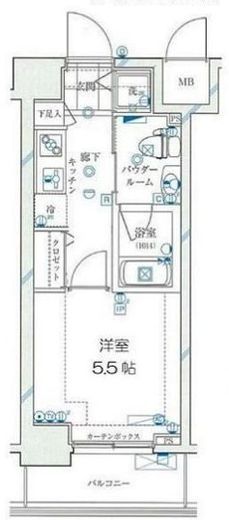 ガリシア浜松町 3階 間取り図