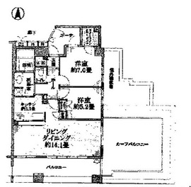 クオリア目黒大橋ウエスト 8階 間取り図