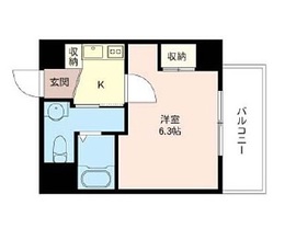 エスティメゾン南麻布 201 間取り図