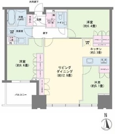 シティタワーズ豊洲ザ・シンボル 39階 間取り図