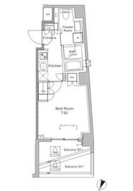 プラウドフラット中落合 406 間取り図