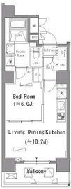 パークアクシス住吉 406 間取り図