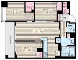 南青山マスターズハウス 3階 間取り図