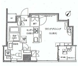 クロスエアタワー 13階 間取り図