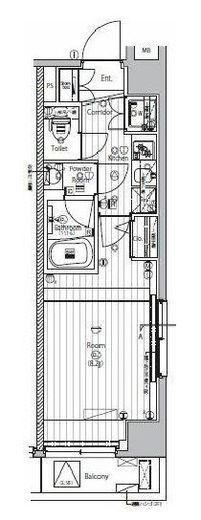 プレミアムキューブジー上野 6階 間取り図