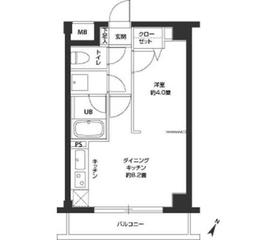 カスタリア千駄ヶ谷 104 間取り図