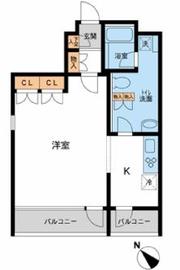 FLEG赤坂 202 間取り図