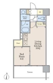 南麻布パークハイツ 603 間取り図