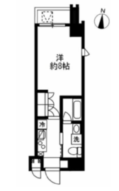 アジールコート麻布十番 301 間取り図