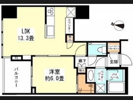 大崎ウエストシティタワーズ ウエスト 8階 間取り図