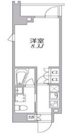 アジールコート麻布十番 511 間取り図