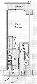 アジールコート麻布十番 202 間取り図