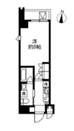 アジールコート麻布十番 304 間取り図