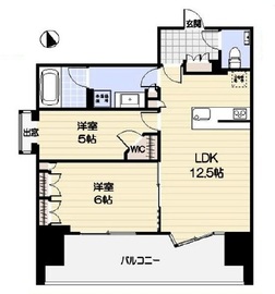 ザ・パークハウス渋谷美竹 15階 間取り図