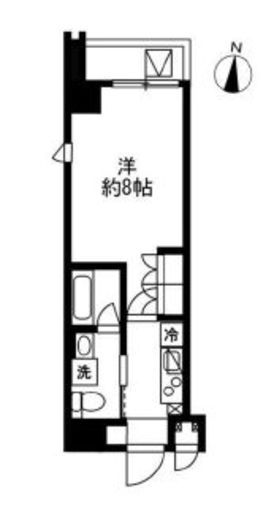 アジールコート麻布十番 309 間取り図