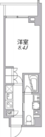 アジールコート麻布十番 403 間取り図