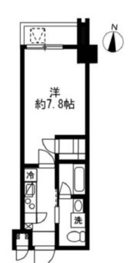 アジールコート麻布十番 306 間取り図