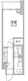 アジールコート麻布十番 406 間取り図
