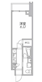 アジールコート麻布十番 506 間取り図