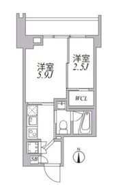 アジールコート麻布十番 903 間取り図